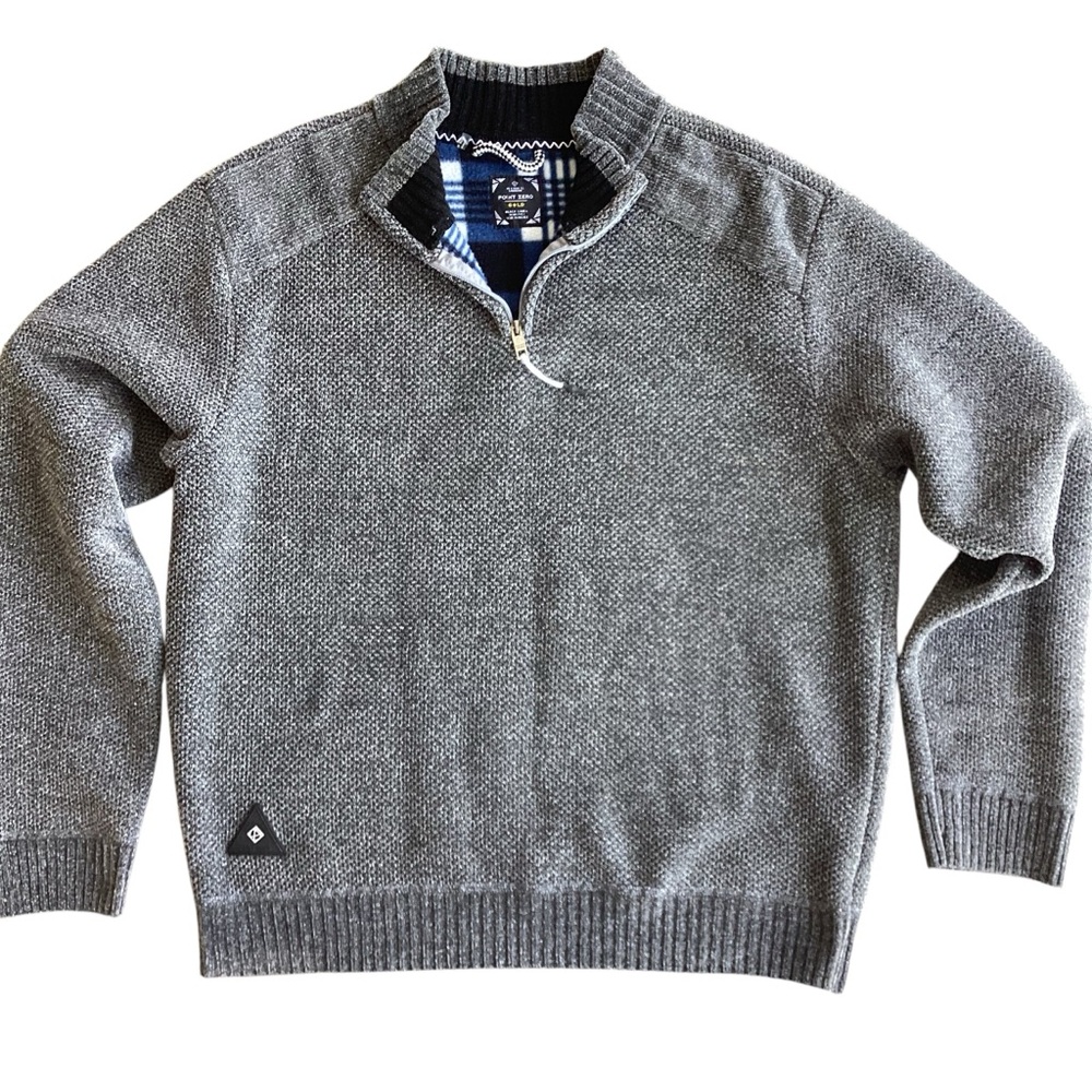 POINT ZERO | Black Label Sweater Fleece-Lined XL